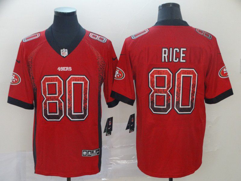 Men San Francisco 49ers #80 Rice Red Nike Drift Fashion Color Rush Limited NFL Jerseys->san francisco 49ers->NFL Jersey